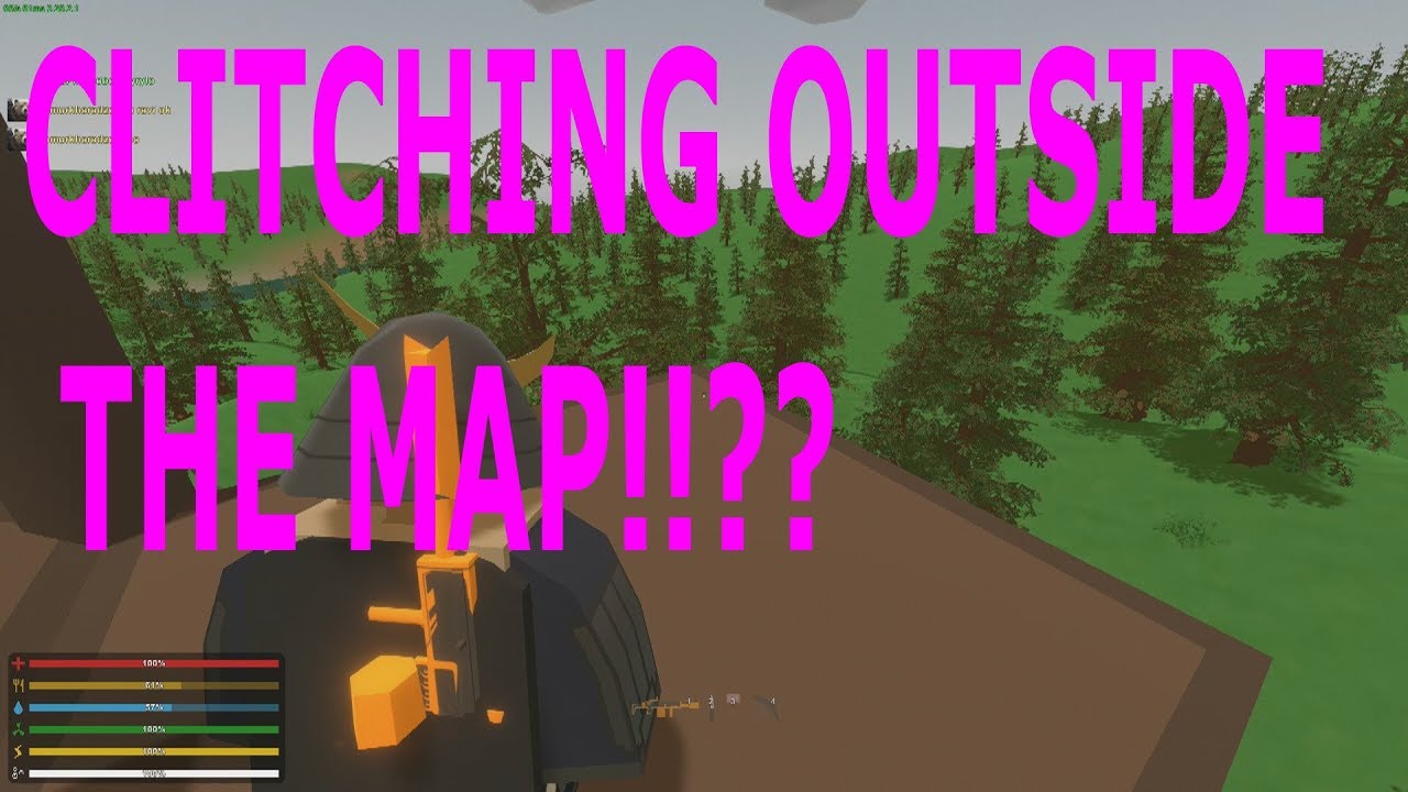 How to make a GLITCH base outside the map? Unturned #1