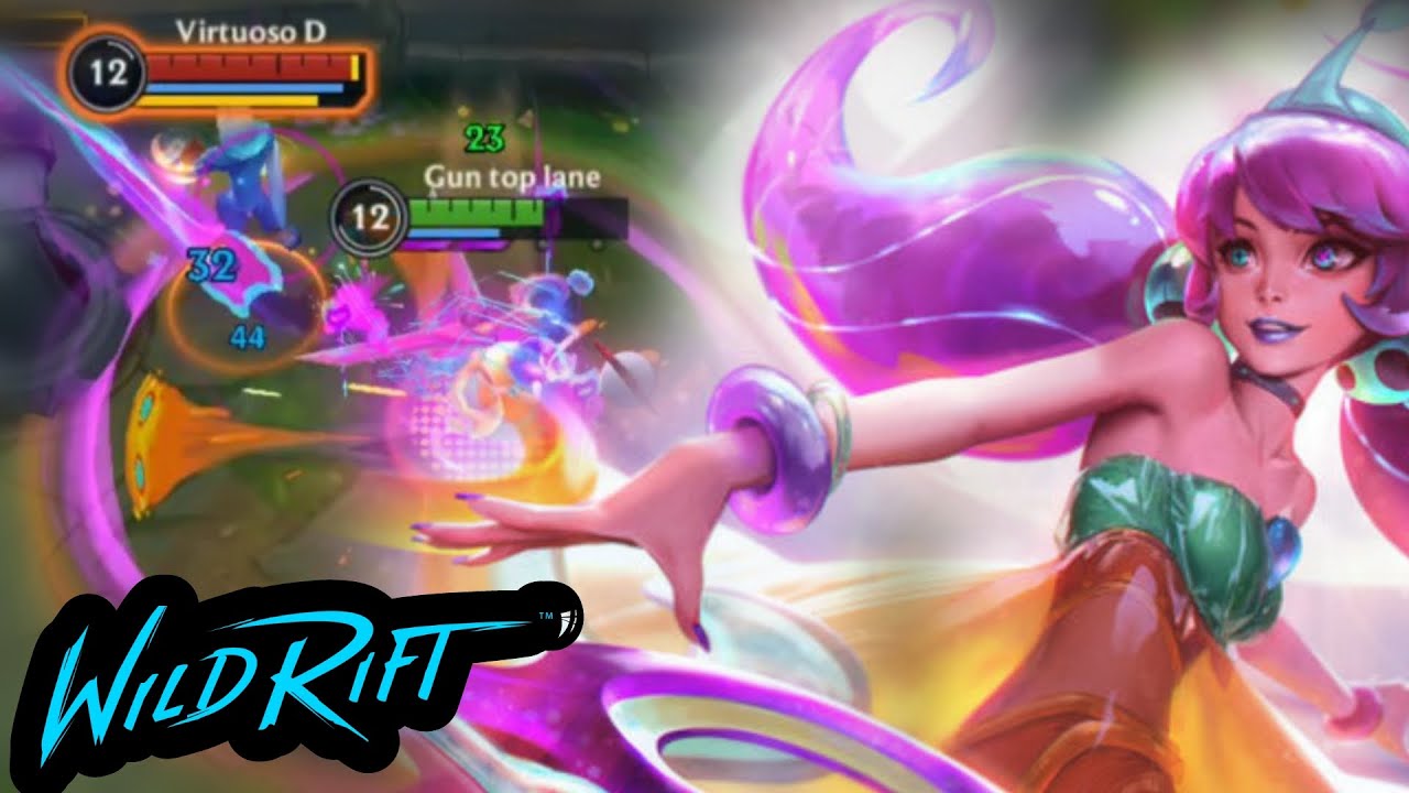 Wild rift gwen 1/3 1vs2 and tower