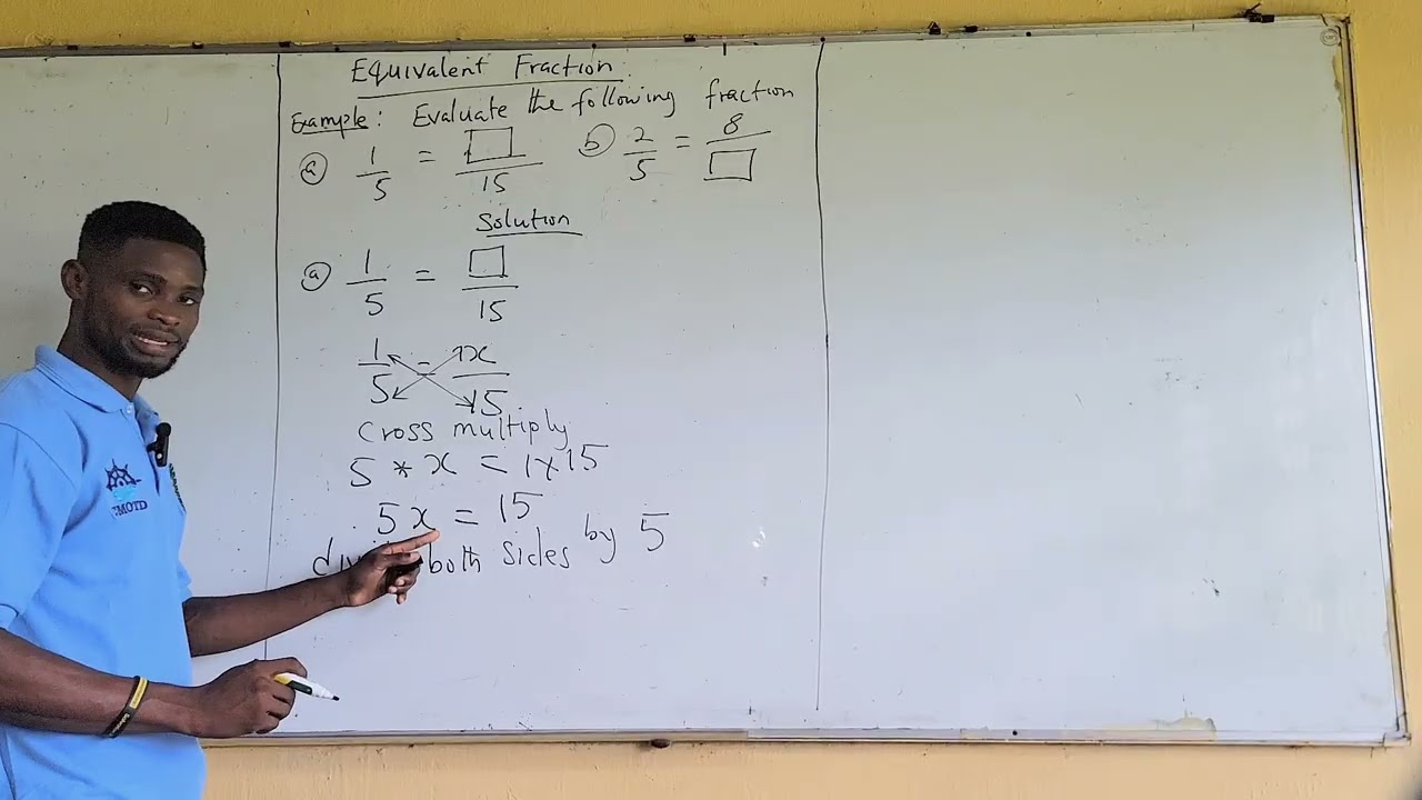 SOLUTION TO EQUIVALENT FRACTION 