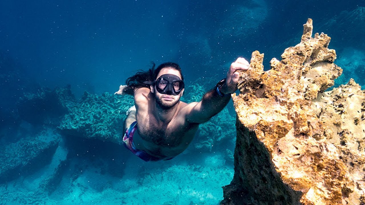 Diving Barracuda Lake on our Honeymoon!