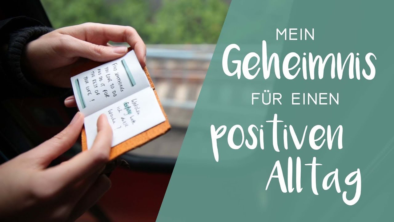 Positiv durch den Alltag - Mini Büchlein für mehr Achtsamkeit, Fragen, glücklich sein
