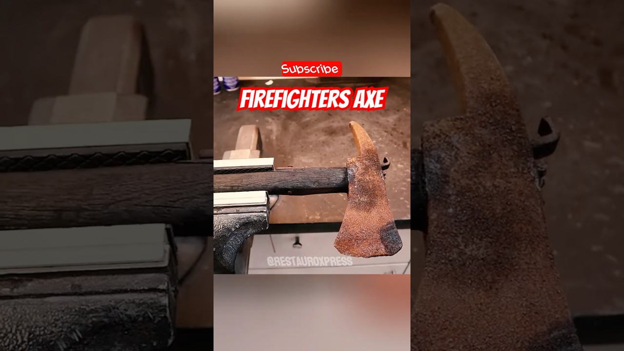 Antique Firefighter Axe Restoration – Rust to Glory! 🪓🔥 