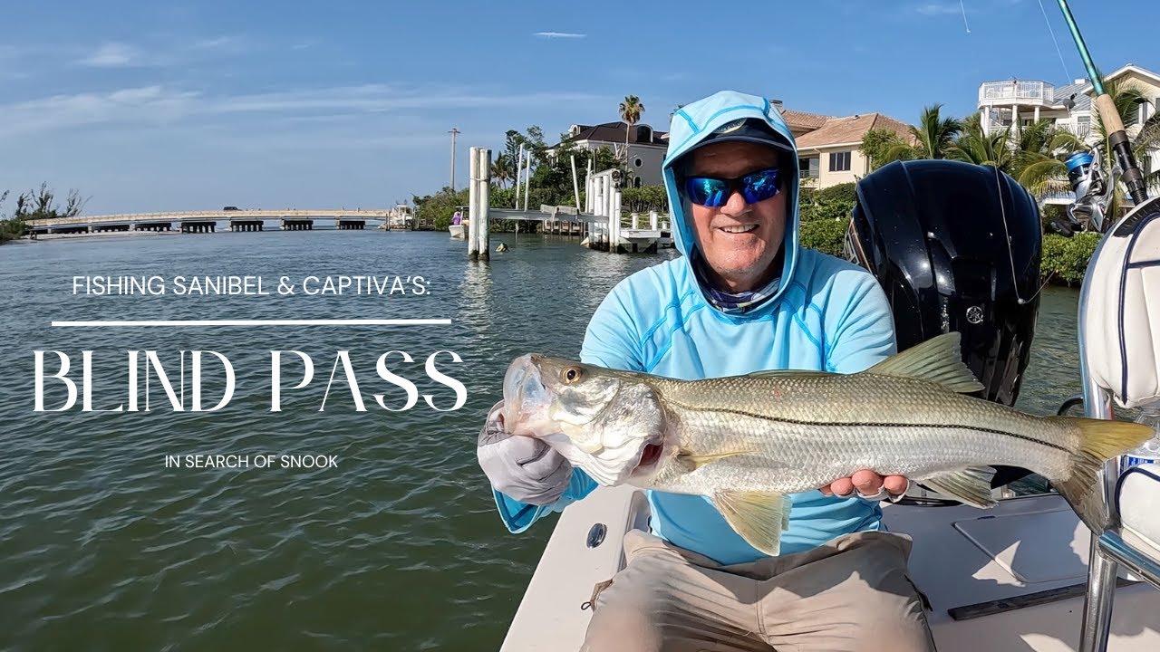 Fishing Blind Pass, Sanibel-Captiva for Snook | Casting Live Baits Under Docks and Mangroves.