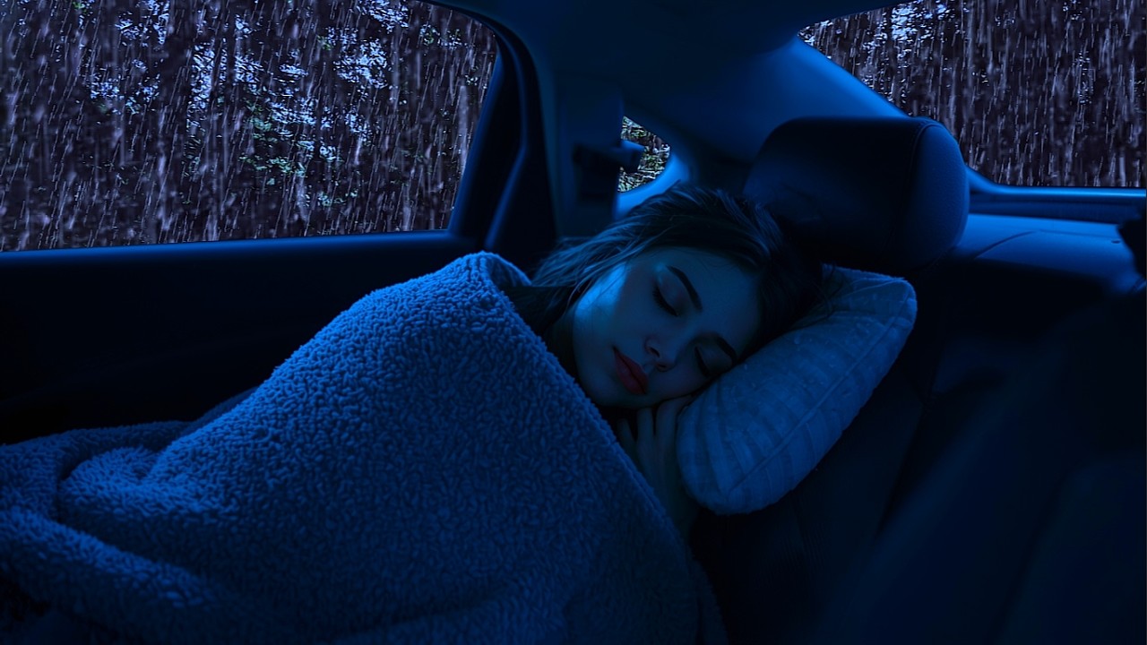 Rain Sounds for Sleeping – Calm Rain and Thunder for Anxiety Relief & Deep Night Sleep