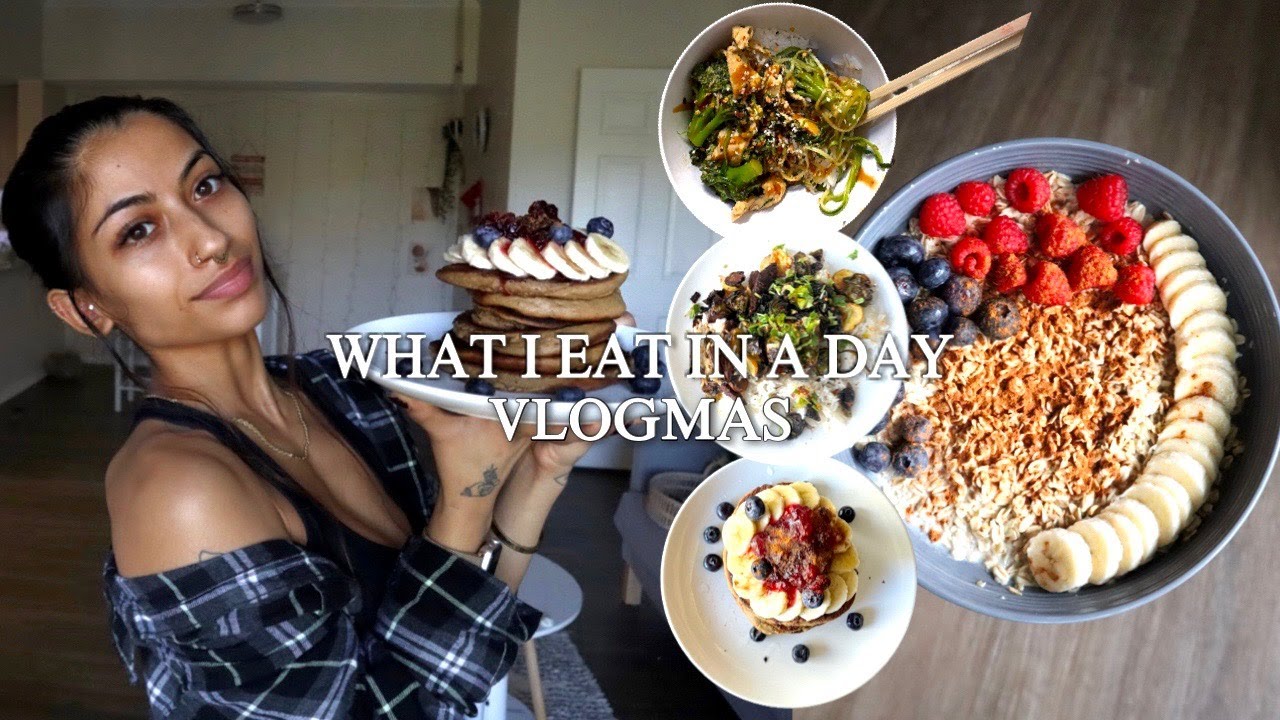 WHAT I EAT IN A DAY, cook with me for a healthy gut | VLOGMAS DAY 8