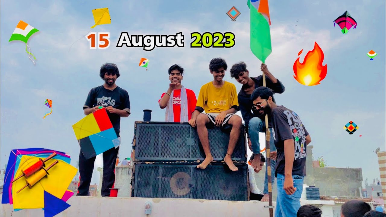 15 August 2023 | Happy Independence Day ❤️| kite flying 🔥|ranjan vlogs 😁