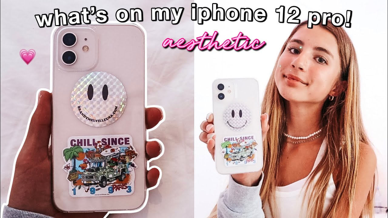 WHAT’S ON MY IPHONE 12 WHITE 2021 *aesthetic IOS 14 + cute*