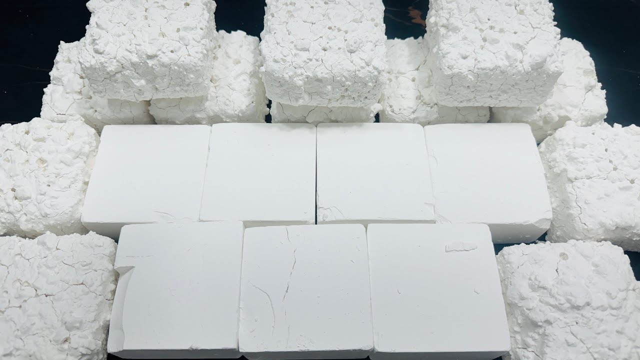 Crunchy Fresh Gym Chalk  Crush ASMR |White paste Crumble