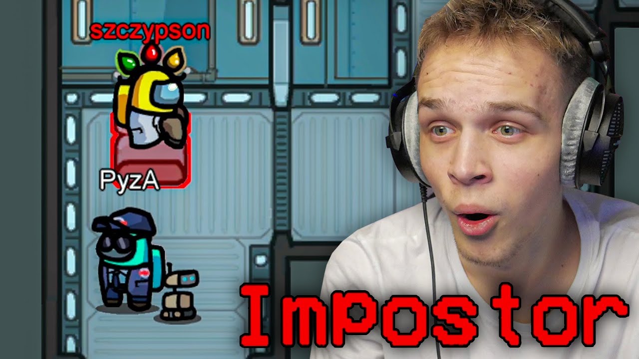 WSKOCZYŁEM DO VENTA na JEGO OCZACH w AMONG US z WIDZAMI!