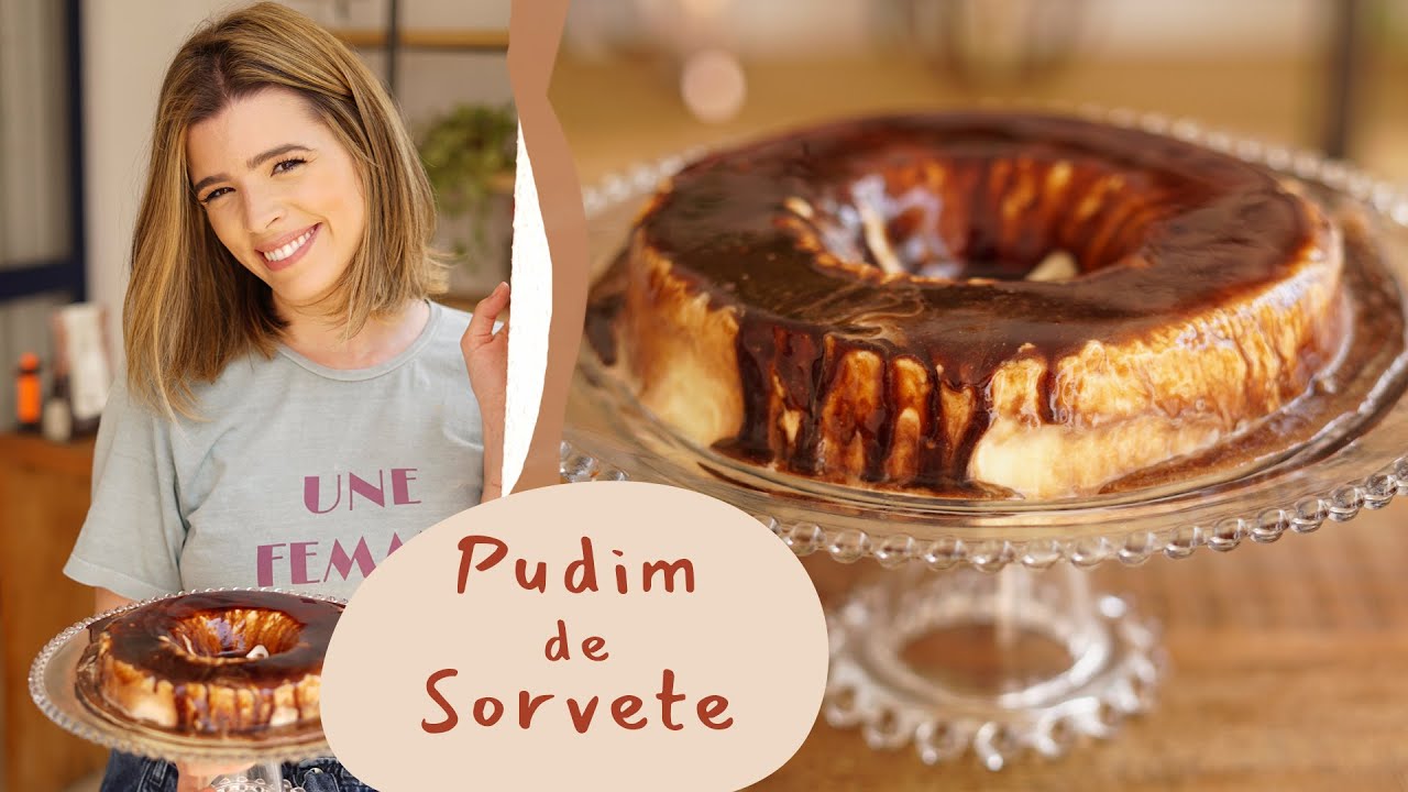 O mais delicioso PUDIM DE SORVETE! | TPM por Ju Ferraz