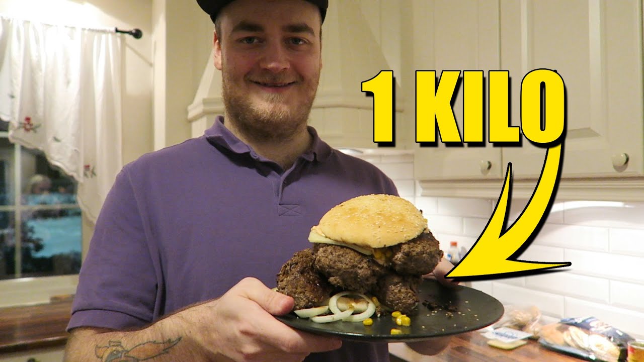 HAMBURGER CHALLENGE! (1 KILO)