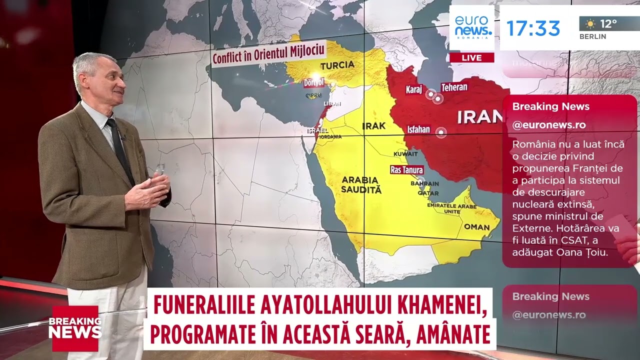Hărțile momentului. Sandu Mateiu, analist militar: „Iran nu vrea acum decât să supraviețuiască”