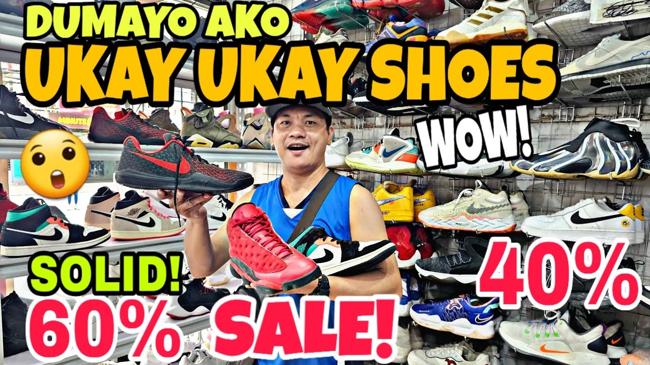 60% SALE! Mapapadayo ka sa UKAY UKAY SHOES dito SOLID JORDAN NIKE Adidas Vans at ibapa!