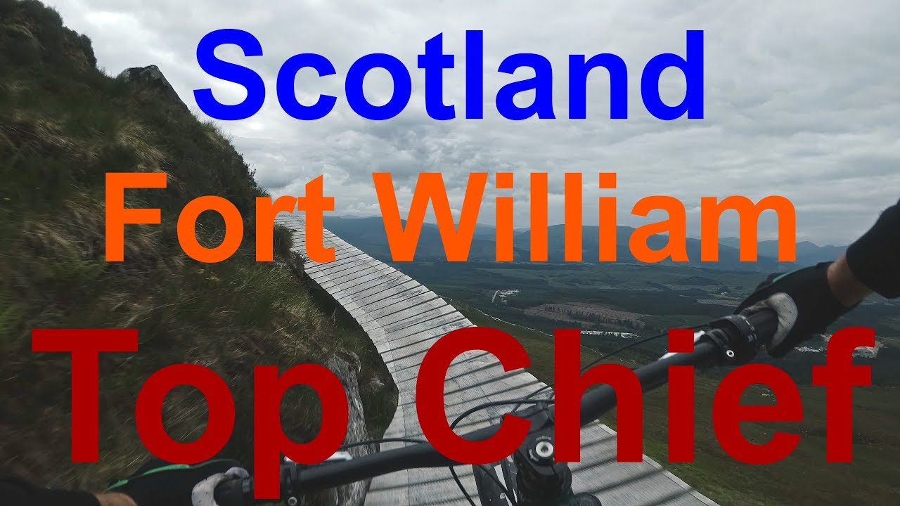 Mountain bike trail, Top Chief at Fort William in Scotland. Full Run. Best Enduro trail in the UK?