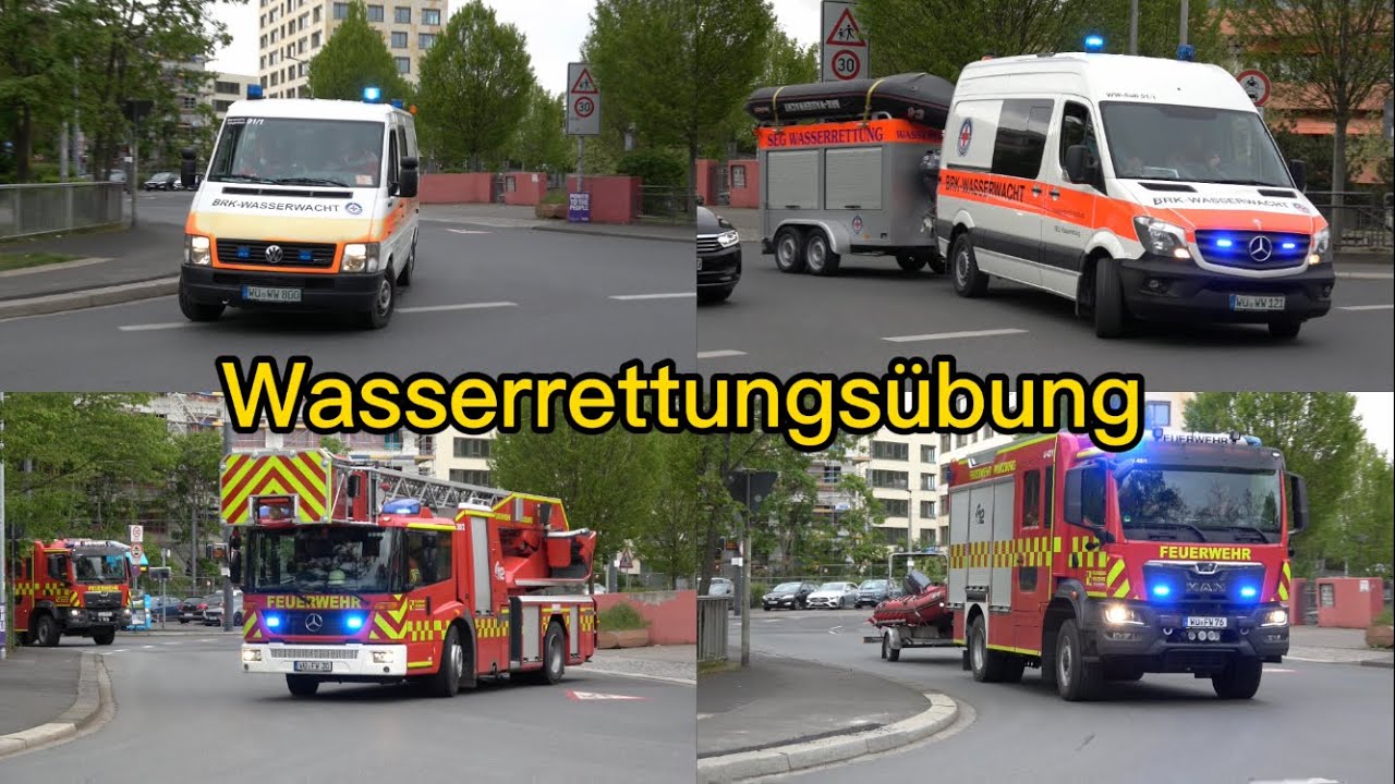 [Übung]RD-Wassernot-4 Anfahrten aller Einsatzkräfte
