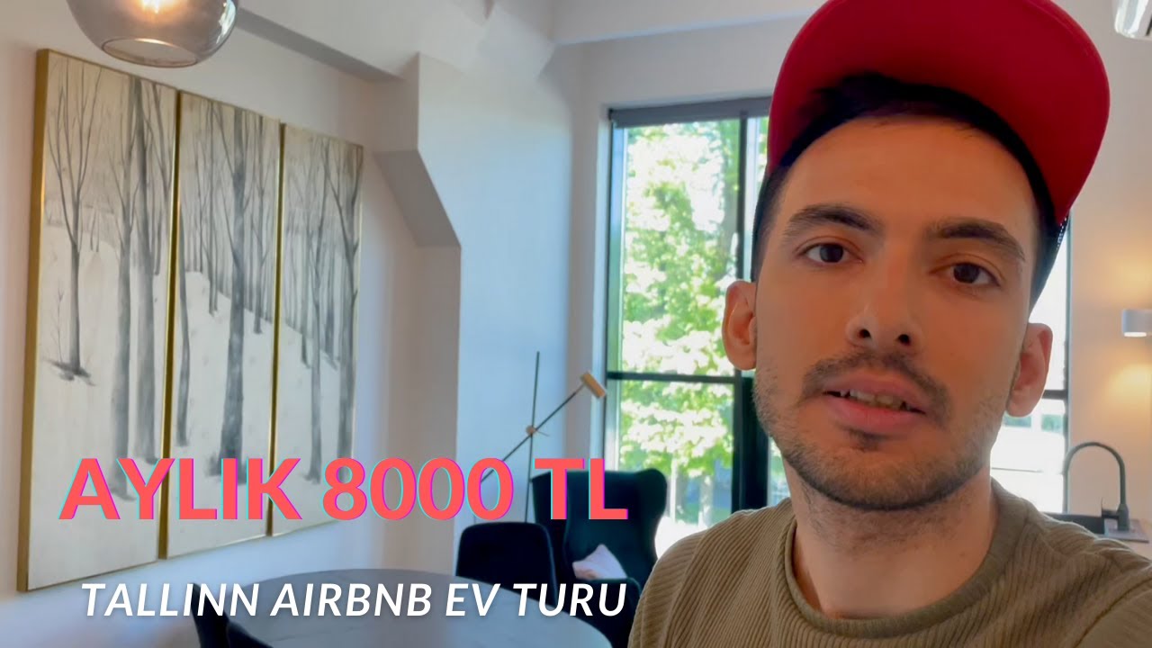 Tallinn'de Kiraladığım Lüks Airbnb EV TURU - Stüdyo Loft Daire