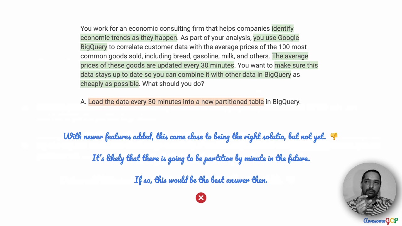 PDE-7 Quick, GCP Professional Data Engineer - BigQuery, federated queries, cloud storage, dataflow