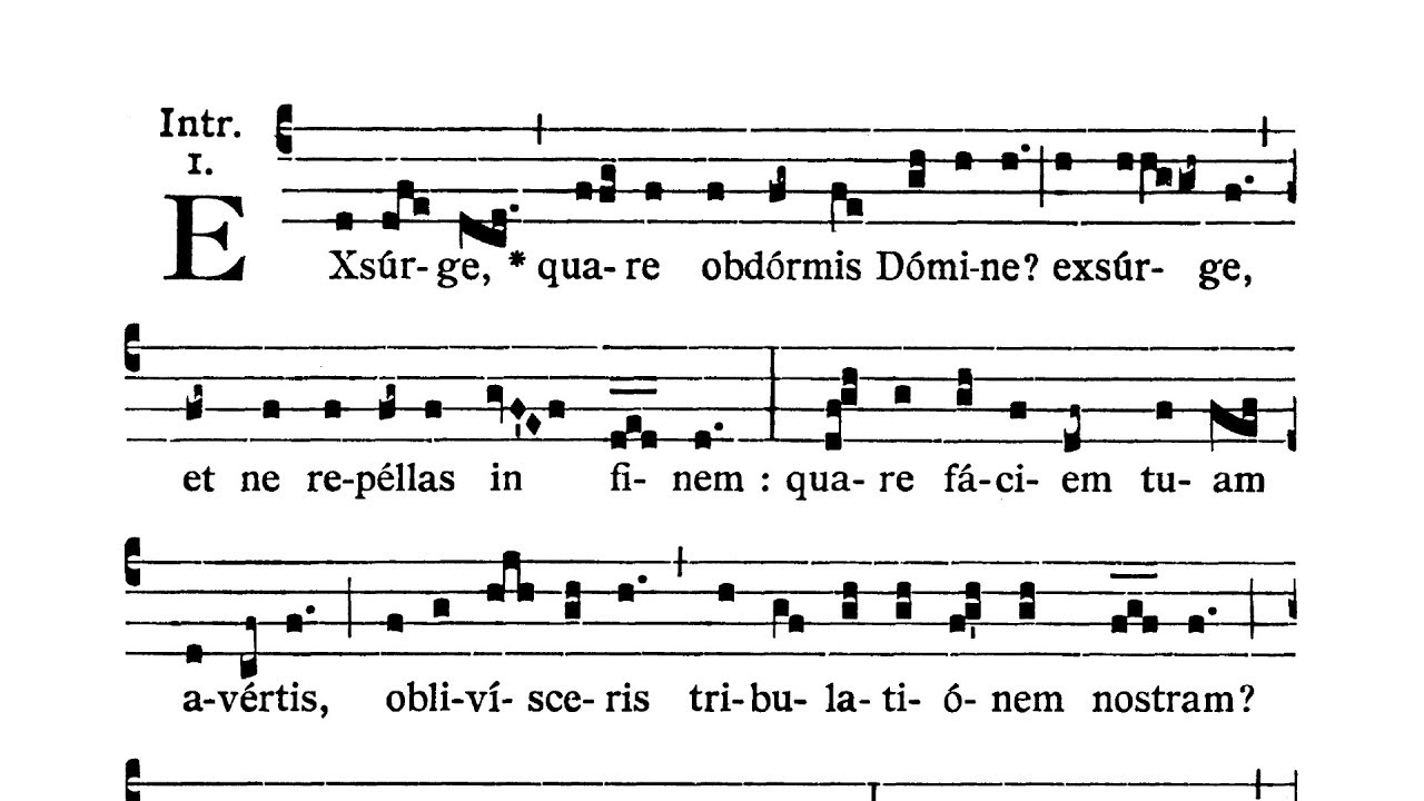 Dominica in Sexagesima - Introitus (Exsurge quare obdormis)