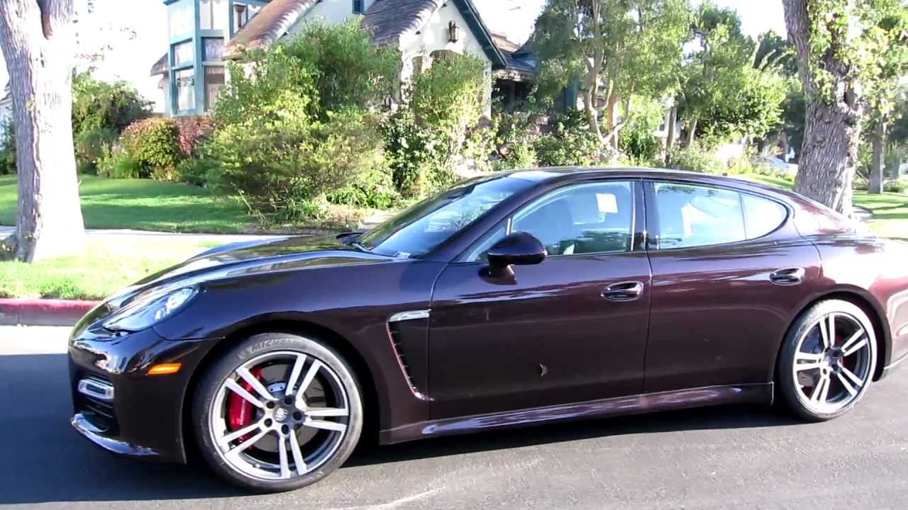 NEW 2013 Porsche Panamera GTS in RARE Amethyst Metallic with Black leather Alcantara Beverly Hills