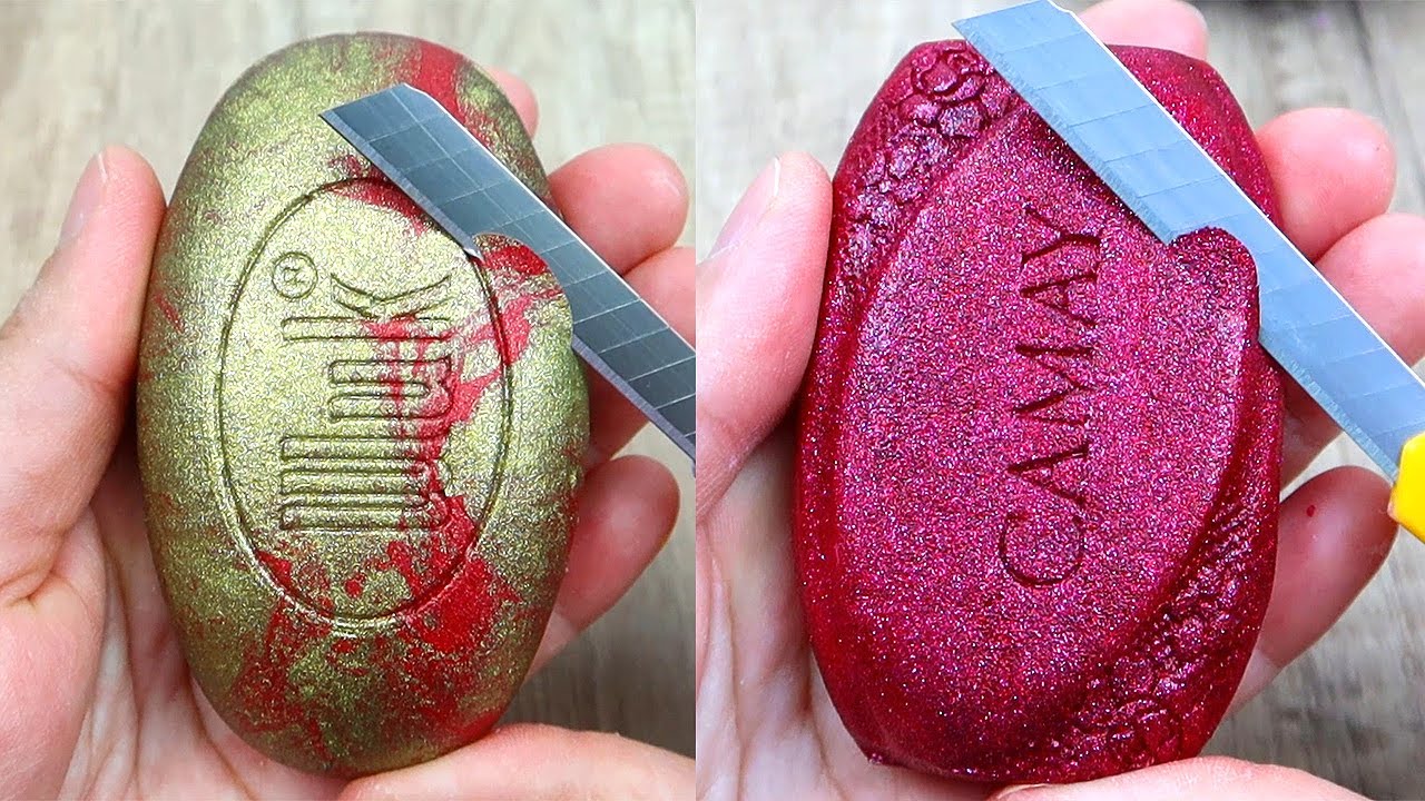Relaxing Soap Cutting ASMR. Satisfying Soap and lipstick cutting. Corte de jabón - 730