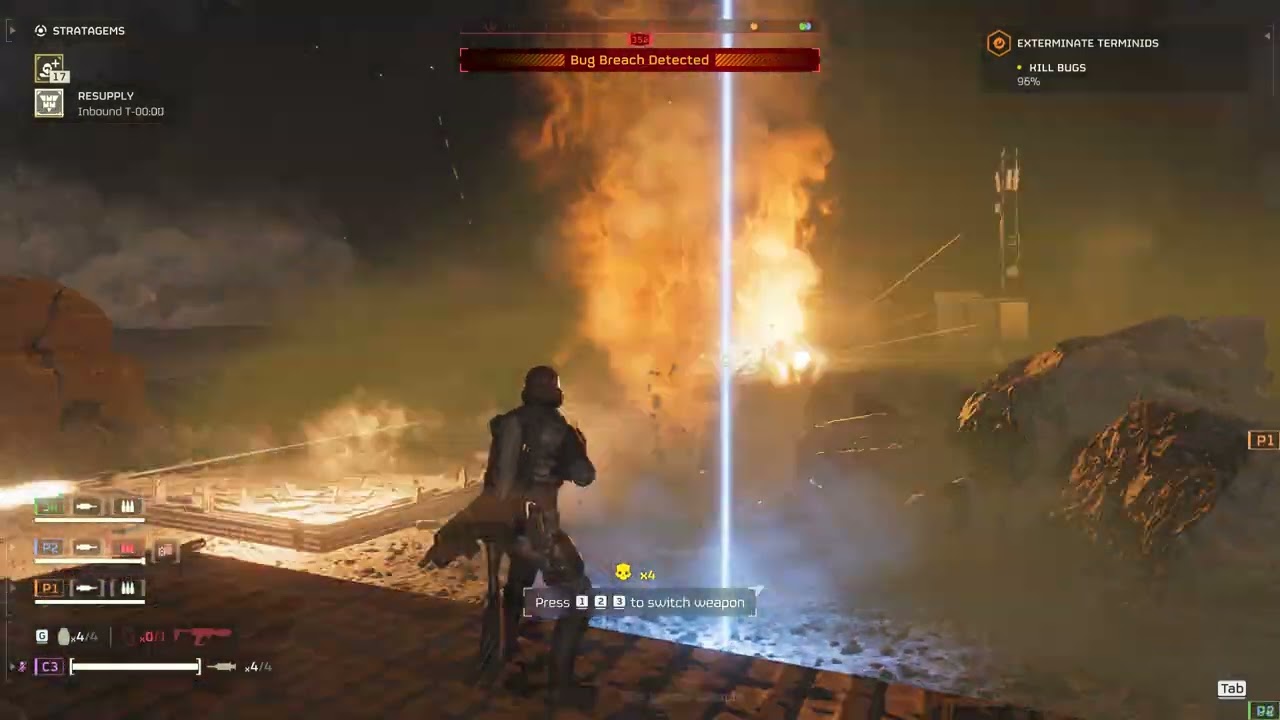 HELLDIVERS 2: i'm just camping (sentry build)