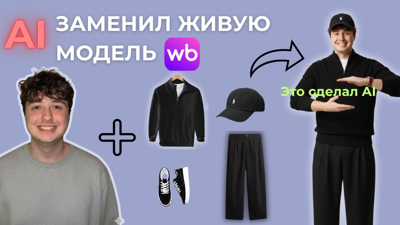 Как продавать на WB/OZON без фотосессий и ЖИВЫХ моделей с AI Агентом