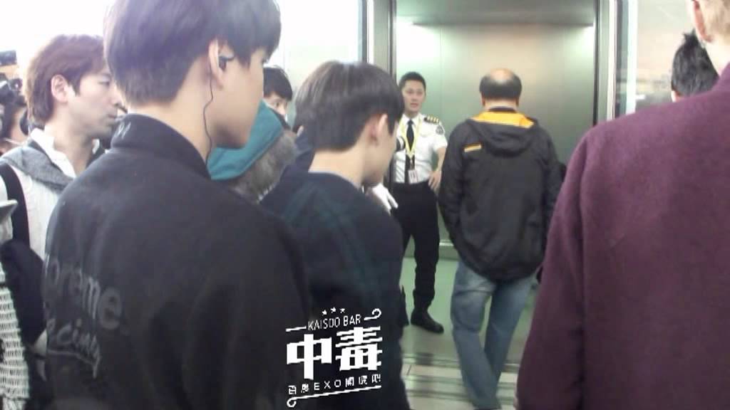 [exo开度吧] 131123 HK Airport Kaisoo Moment