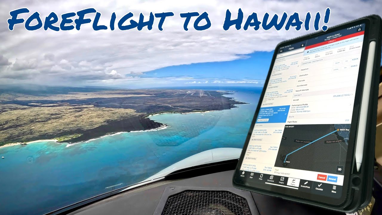 Пересекаем Тихий океан и Гавайи на Citation X с помощью ForeFlight! #авиация #самолет #пилот
