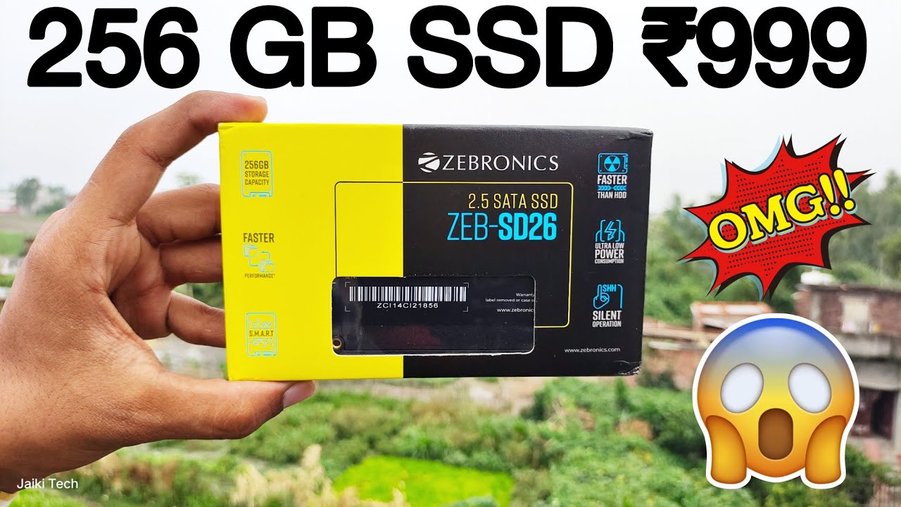 Zebronics 256 GB SSD Unboxing Review & Speed | ZEB-SD26 256 GB Solid State Drive ₹999 Only OMG !!