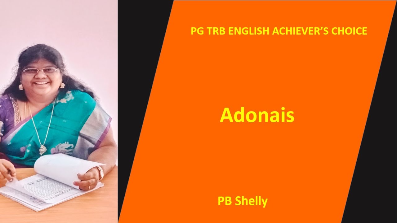 Adonais by PB Shelly