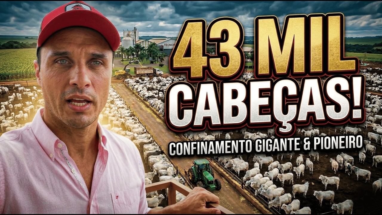 VISITEI O MAIOR CONFINAMENTO QUE JÁ VI (43 MIL BOIS!)