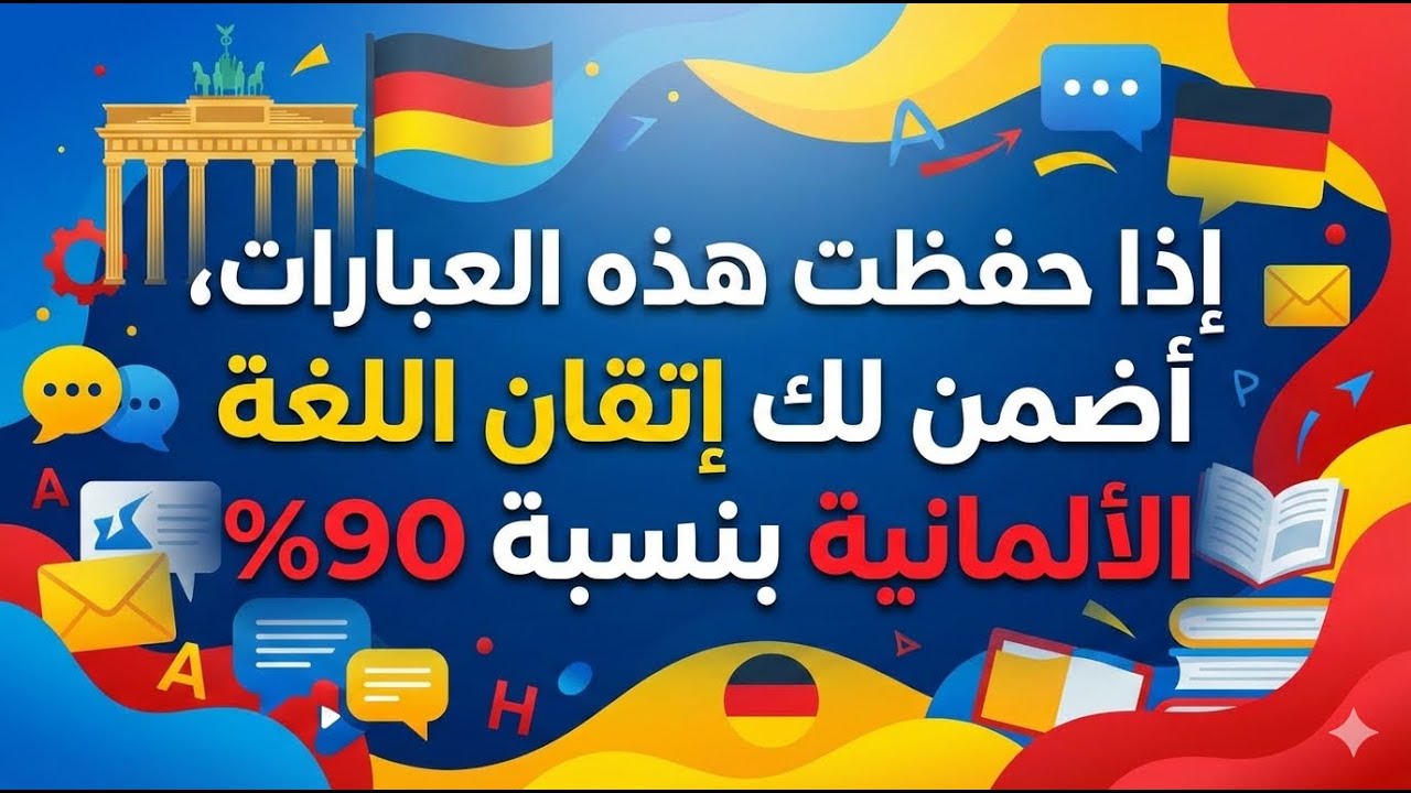 ان حفظت هذه العبارات قد أضمن لك  أن تتكلم اللغة الالمانية بنسبة %90