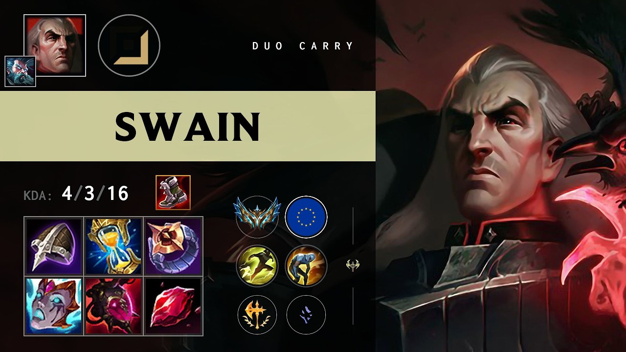 Swain Carry vs Zeri - EUW Challenger Patch 26.12
