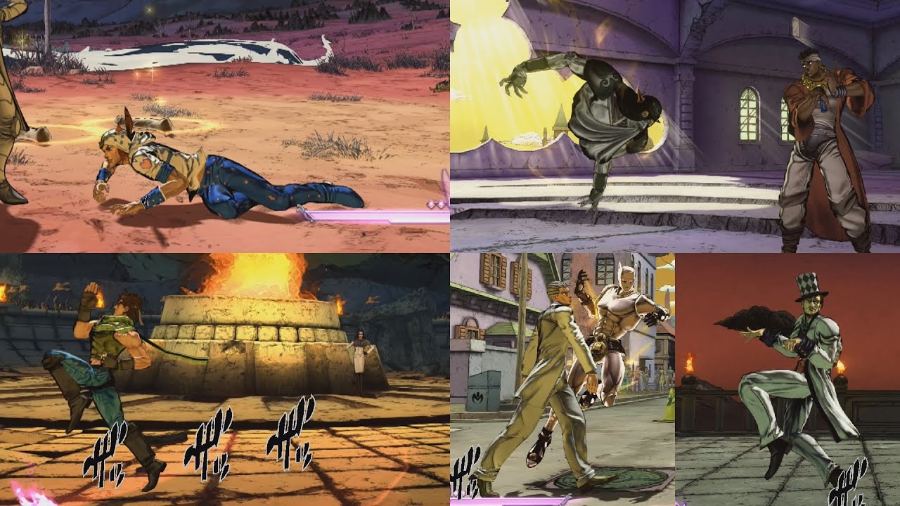 All Walking & Running Animations - JoJo's Bizarre Adventure All Star Battle R