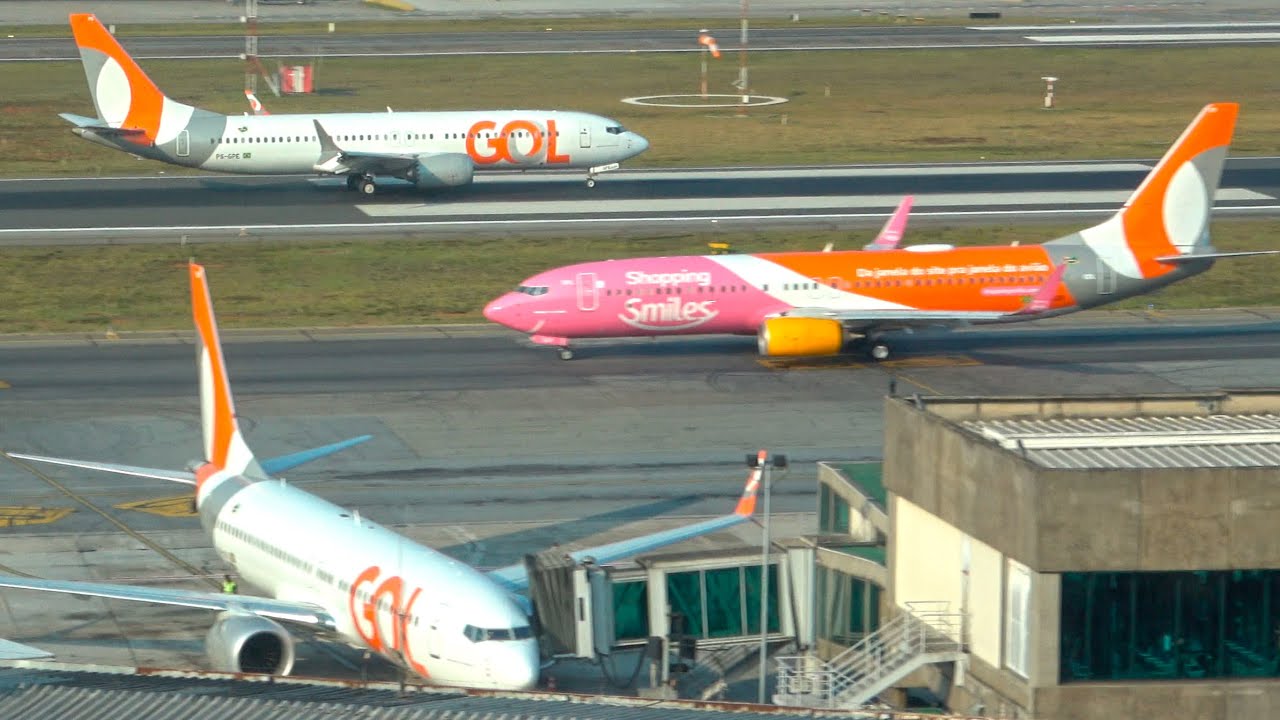 Takeoffs and Landings Congonhas Airport Plane Spotting S&atilde;o Paulo