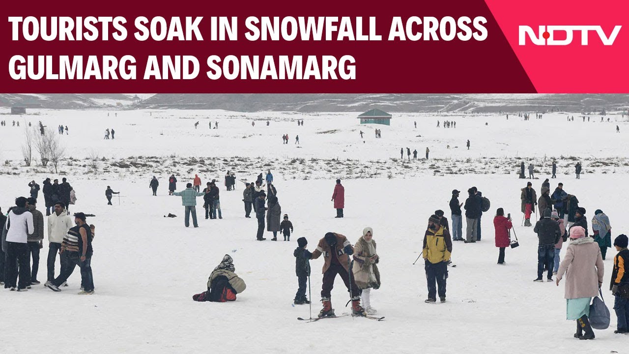 Kashmir Sonamarg | Tourists Soak In Breathtaking Snowfall Across Gulmarg And Sonamarg In Kashmir