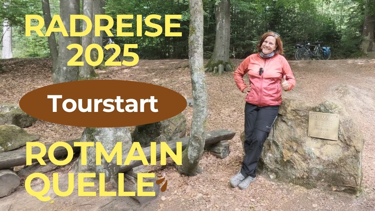 Main Radweg, Tourstart an der Rotmain Quelle Tag 8 #radreise #radtour