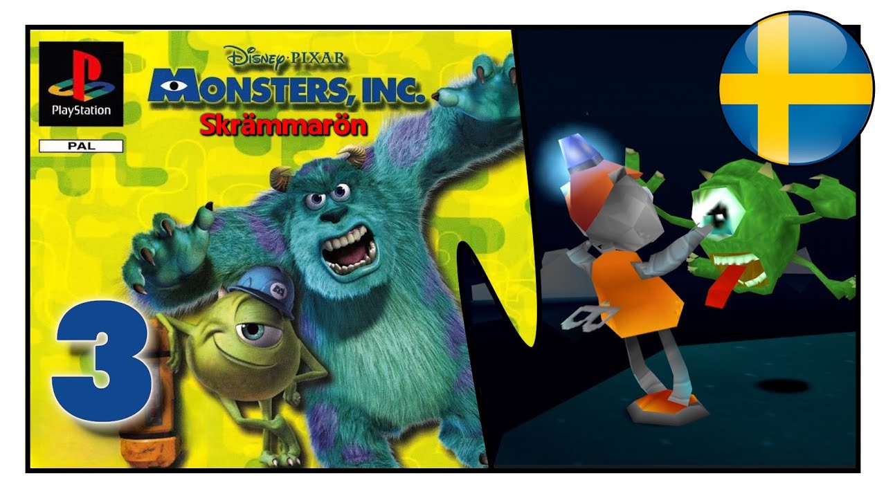 (🇸🇪 Svenska) Monsters Inc Skrämmarön (PS1) - Avsnitt 3. Skrämma Ungar i Minusgrader
