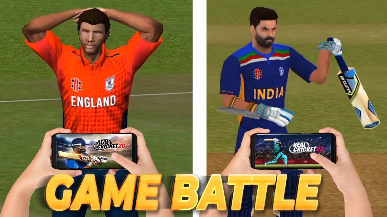 Real Cricket 20 vs 22 - RC 22 vs RC 20 Match - Who is the winner in a 5 overs match ?