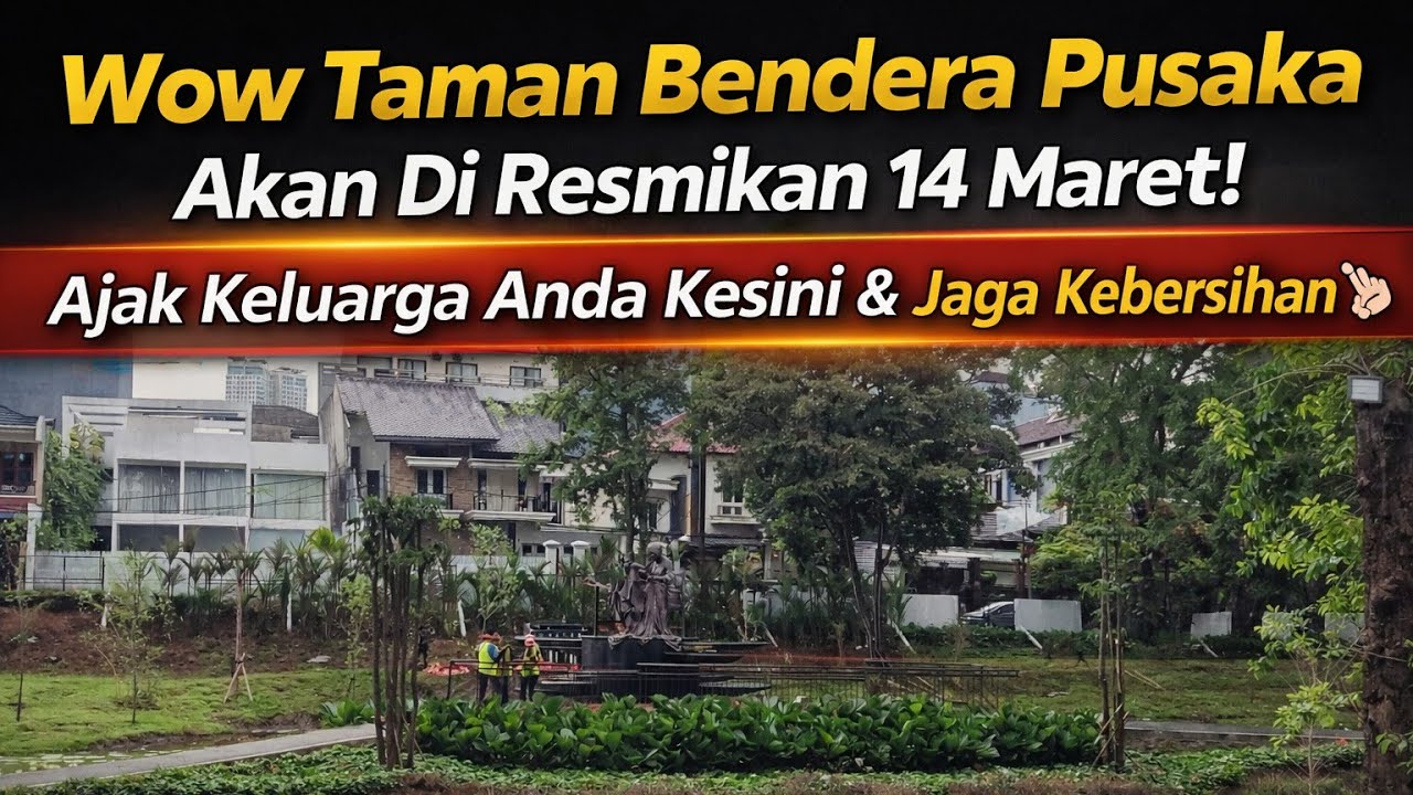 Patung Ibu Fatmawati Sudah Terpasang Di Taman Bendera Pusaka Bulan Maret Taman Akan Resmi Di Buka!