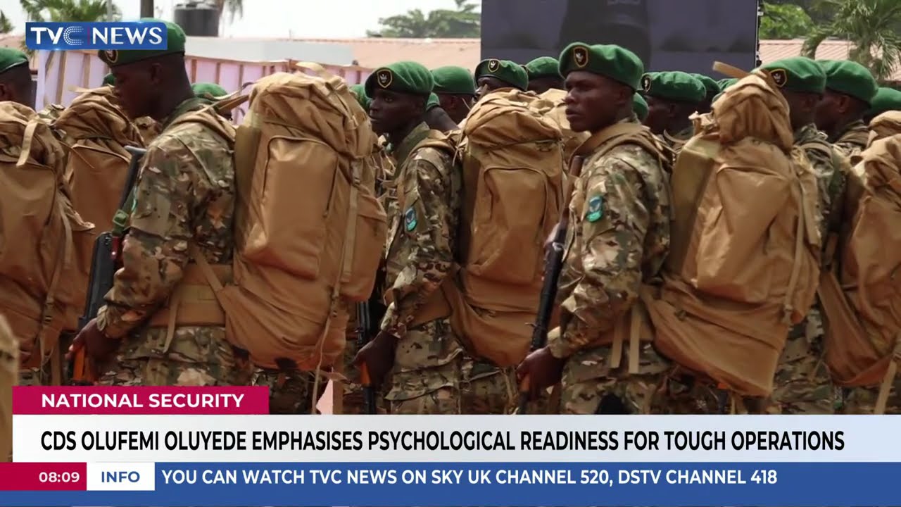 CDS Olufemi Oluyede Emphasises Psychological Readiness For Tough Operations