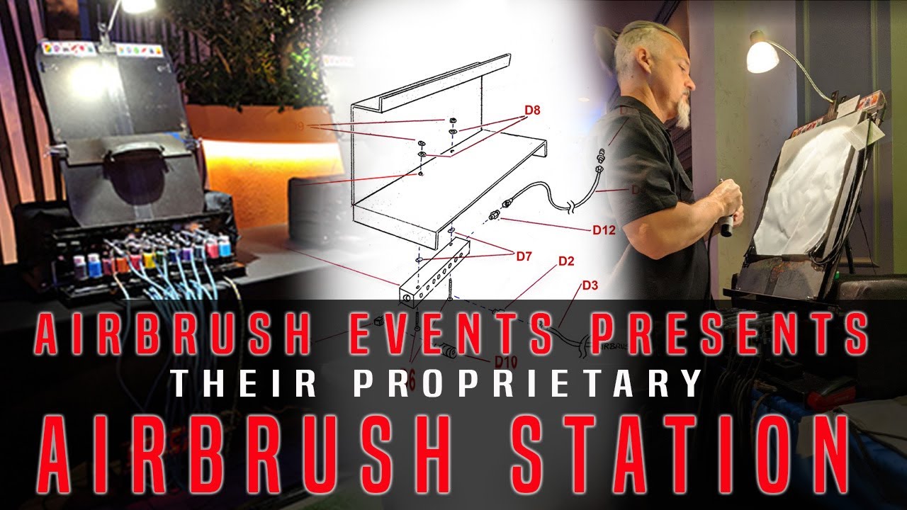 Setting Up Our Proprietary Airbrush Station