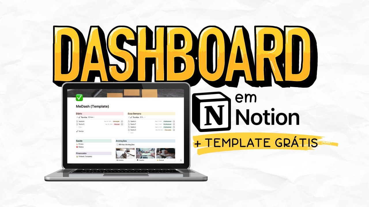 Como criar um dashboard de produtividade em Notion (+ TEMPLATE)