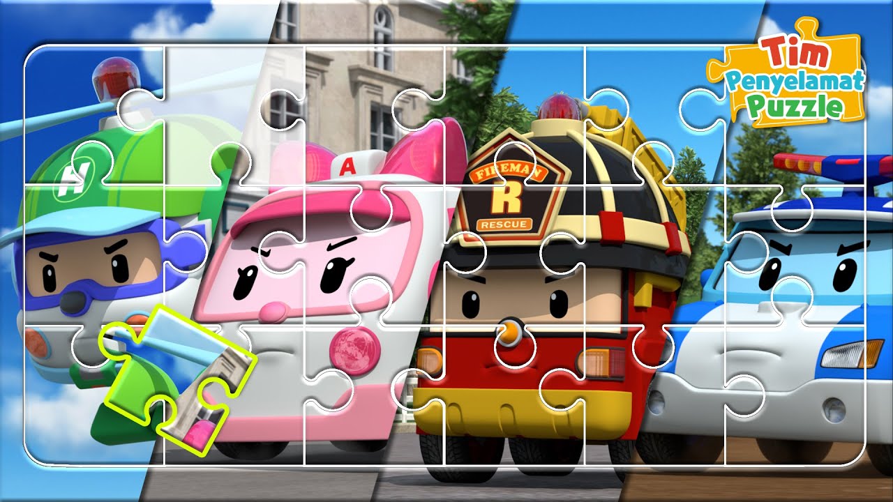 Tim Penyelamat Puzzle Episoda Penuh 3│POLI Permainan│Tombol Darurat│Robocar POLI TV Bahasa Indonesia