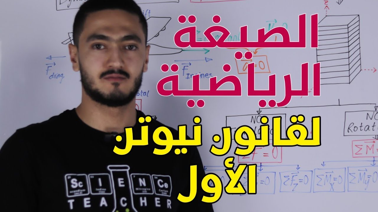 تفسير الصيغة الرياضية لقانون نيوتن الأول و تطبيقها الهندسي على الإتزان🗼✈️(Fnet=0)