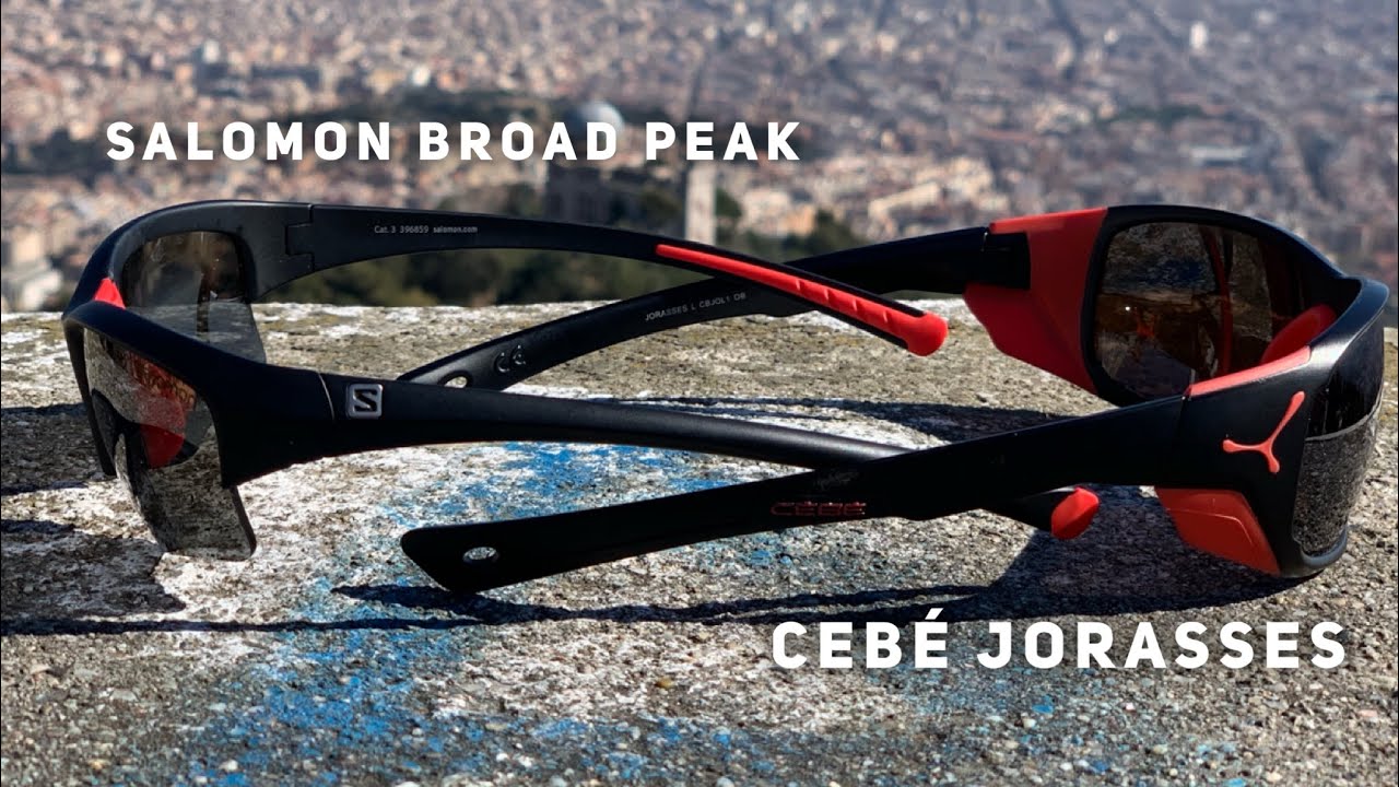 Gafas de Trailrunning. Salomon Broad Peak Vs. C&eacute;b&eacute; Jorasses