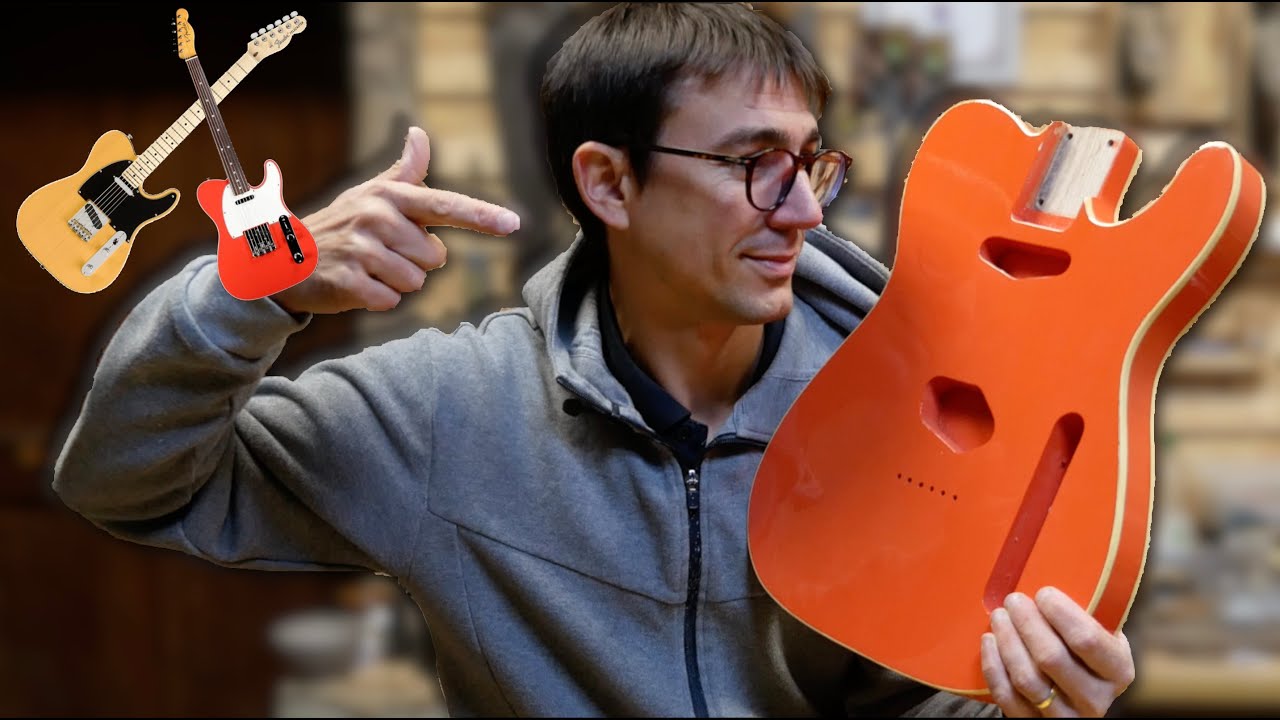 Je fabrique 2 Telecaster !! ep14 - Finition Red Fiesta