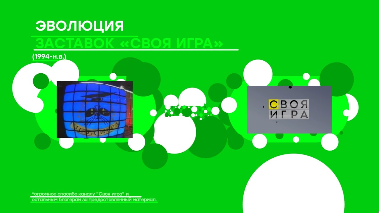 Эволюция заставок 