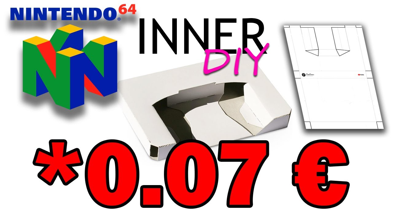 📐 ✂ Tutorial: Cómo hacer el cartón interior de las cajas en A4. Inner Nintendo 64.