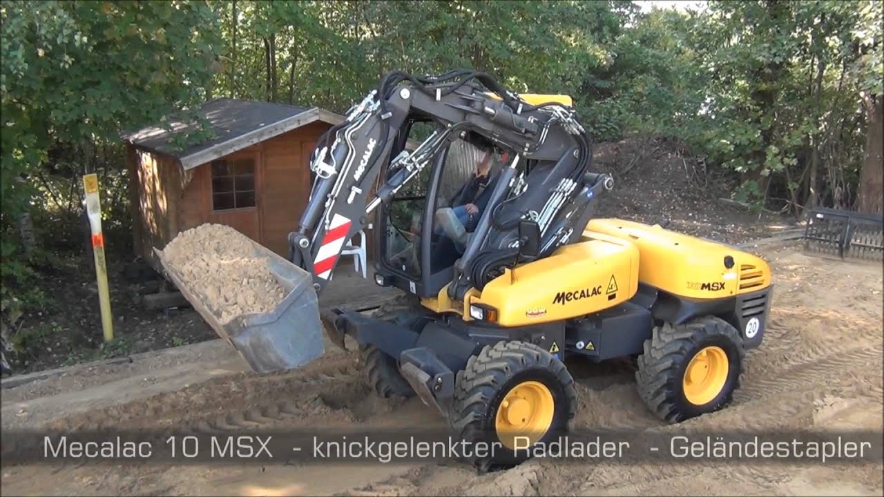 MBN Baumaschinenwelt Innovationstag 2011 Mecalac Produkte im Einsatz